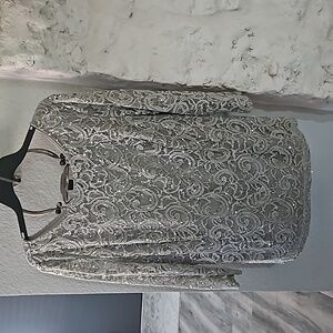 Onyx Moda Sequin/Lace Top